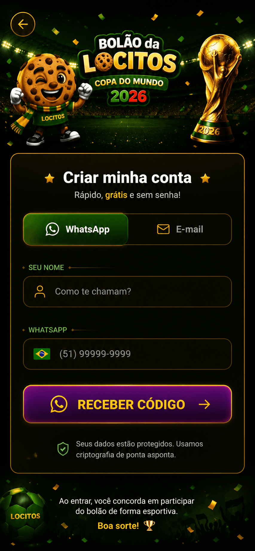 Bolão da Locitos Copa do Mundo 2026
